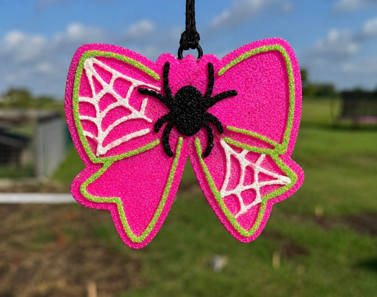 Halloween Spiderweb Bow