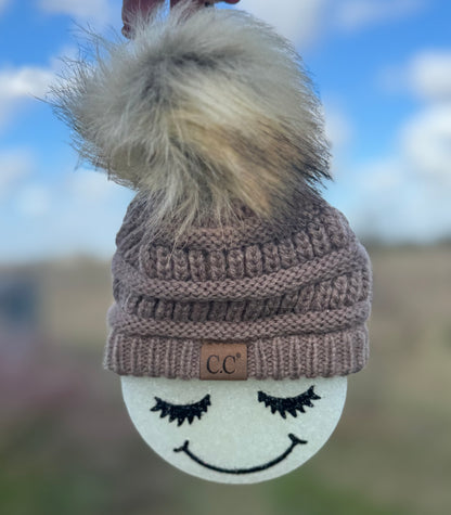 Smiling with Beanie Hat