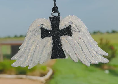 Angel wings with Cross