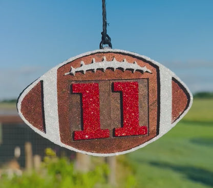 Football with Customizable Jersey Number (Personalized)