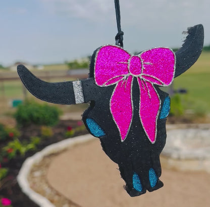 Aztec Bull (large) with Coquette Bow