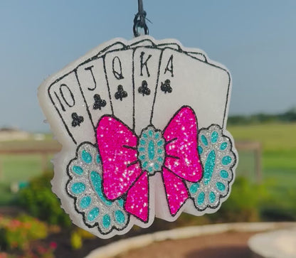 Royal Flush Cards with Squash Blossom and Bow