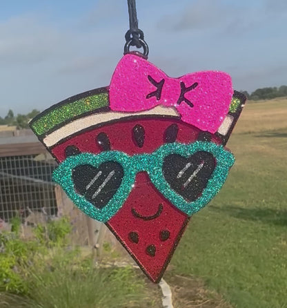 Summer Watermelon with Sunglasses & Bow