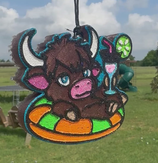 Summer Cow in Floatie