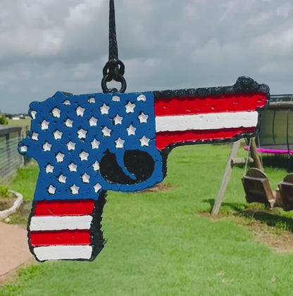 Gun with Flag