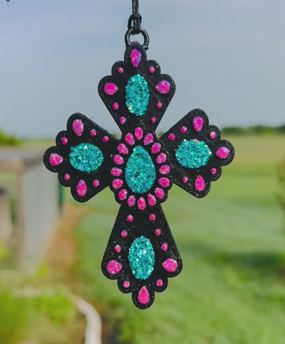 Squash Blossom Cross