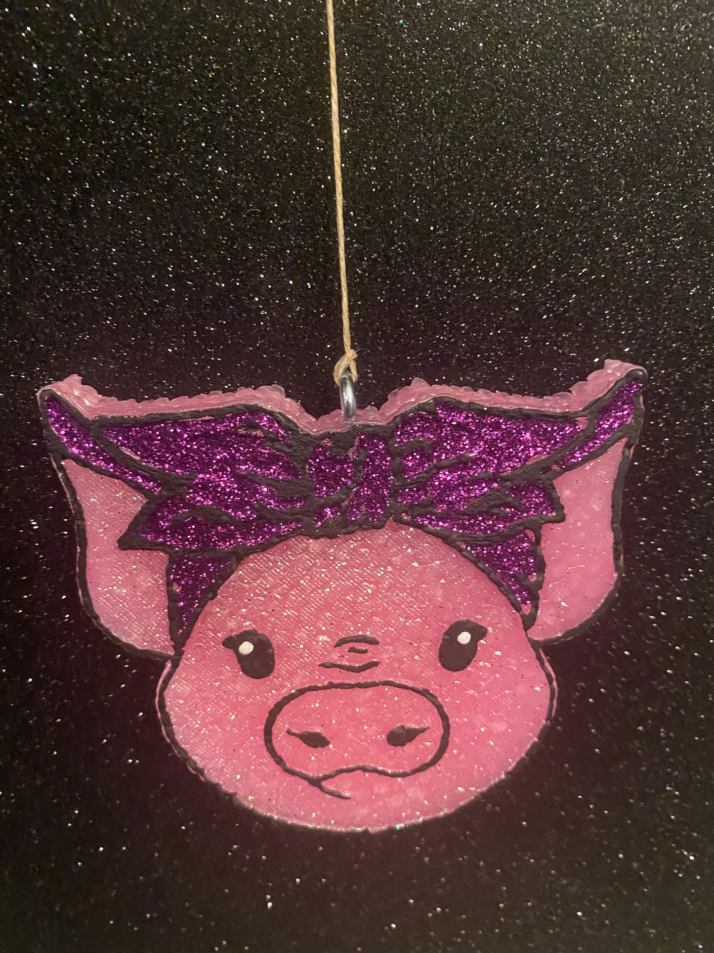 Pig with Bow
